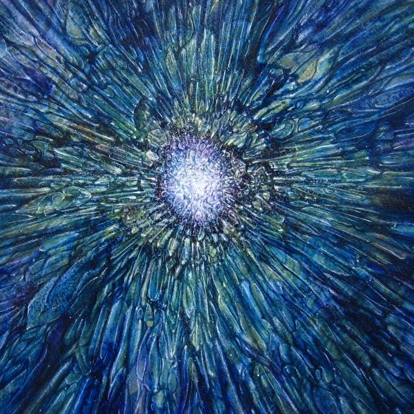 watercolor, oils on paper 1014
